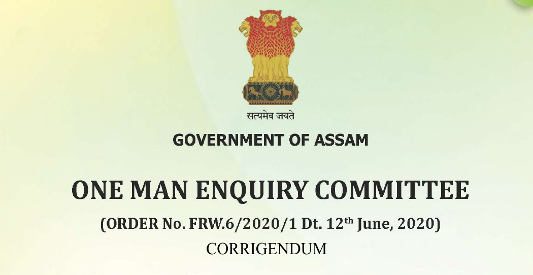 Report On Damages To Environment, Biodiversity, Wildlife, Forests – CORRIGENDUM