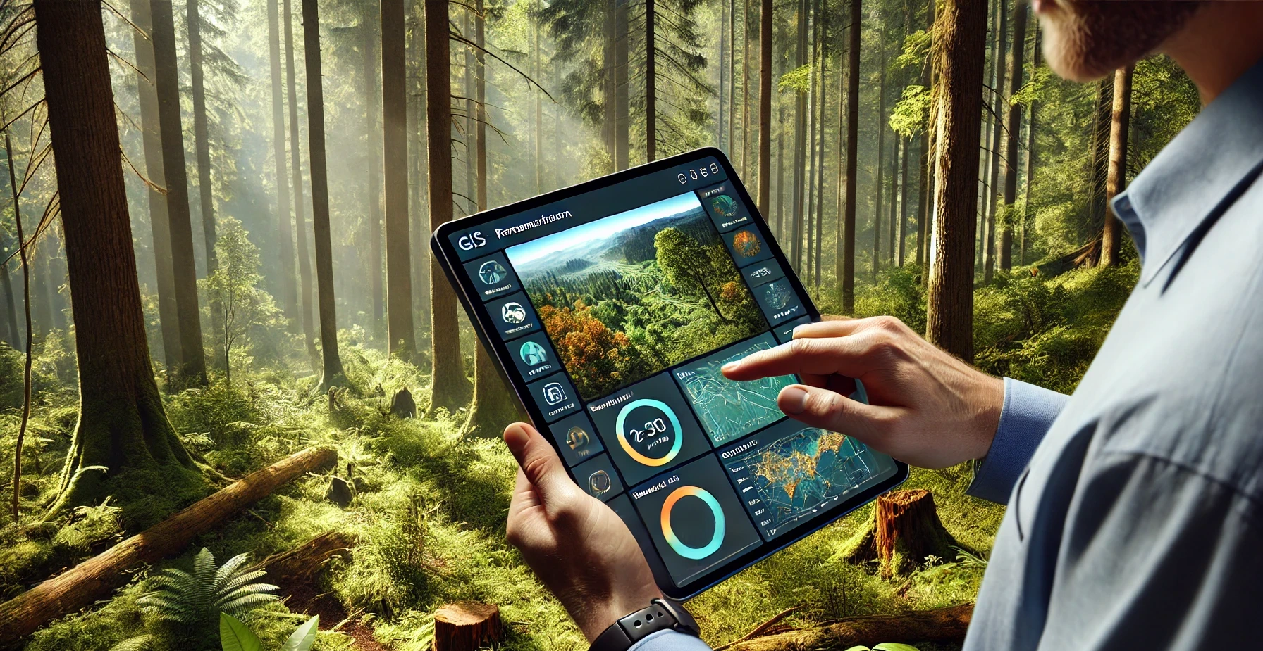 GIS in forestry: A bottom to top approach for high accuracy and large-scale integration of geo-spatial data